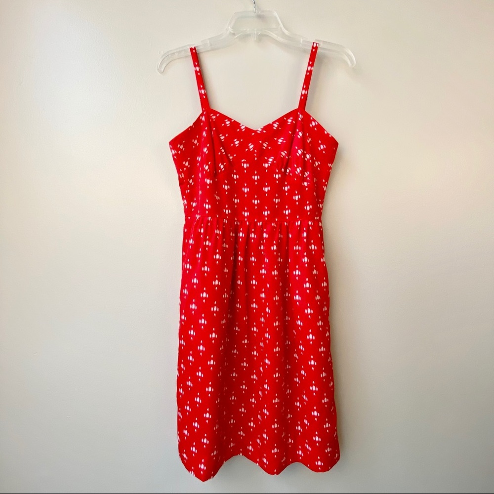 J. Crew Red Dress. Sz 2